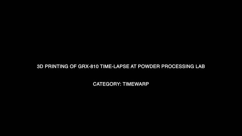 3D Printing of GRX-810 Time-lapse
